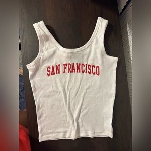 White San Francisco tank never worn